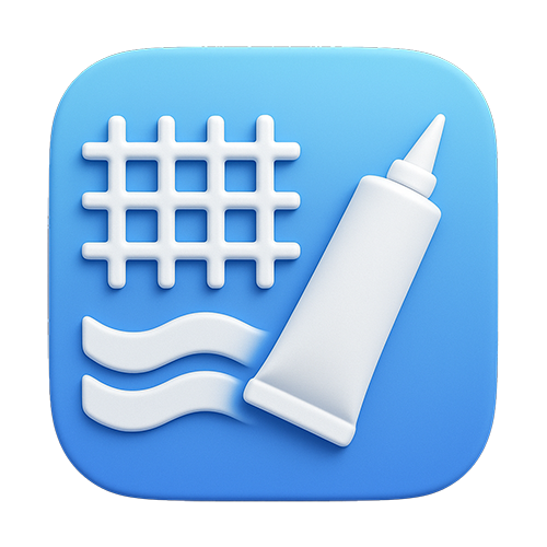 Icono de adhesivo para construcción